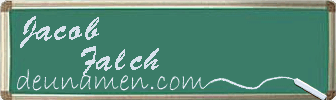 Jacob Falch Visitenkarte
